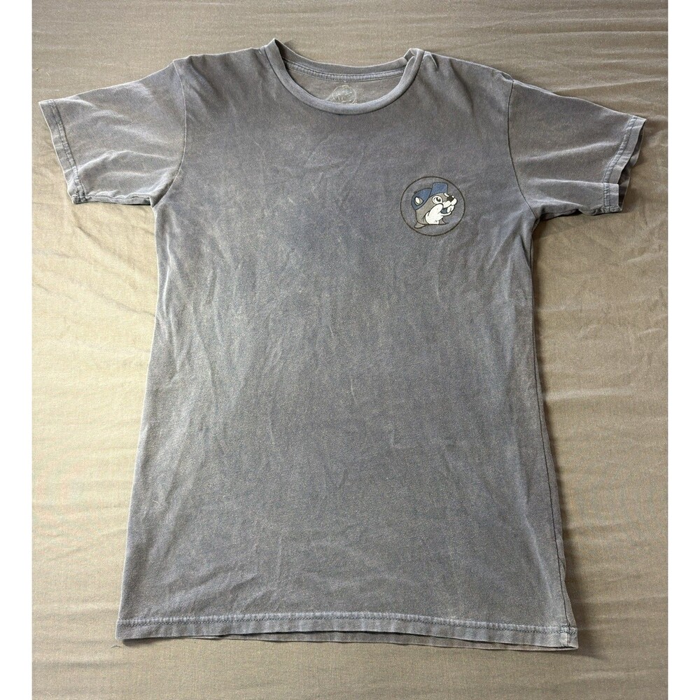 Buc-ee’s Tshirt Vintage Style Truck Graphic Tee Men's M Medium Gray Short Sleeve